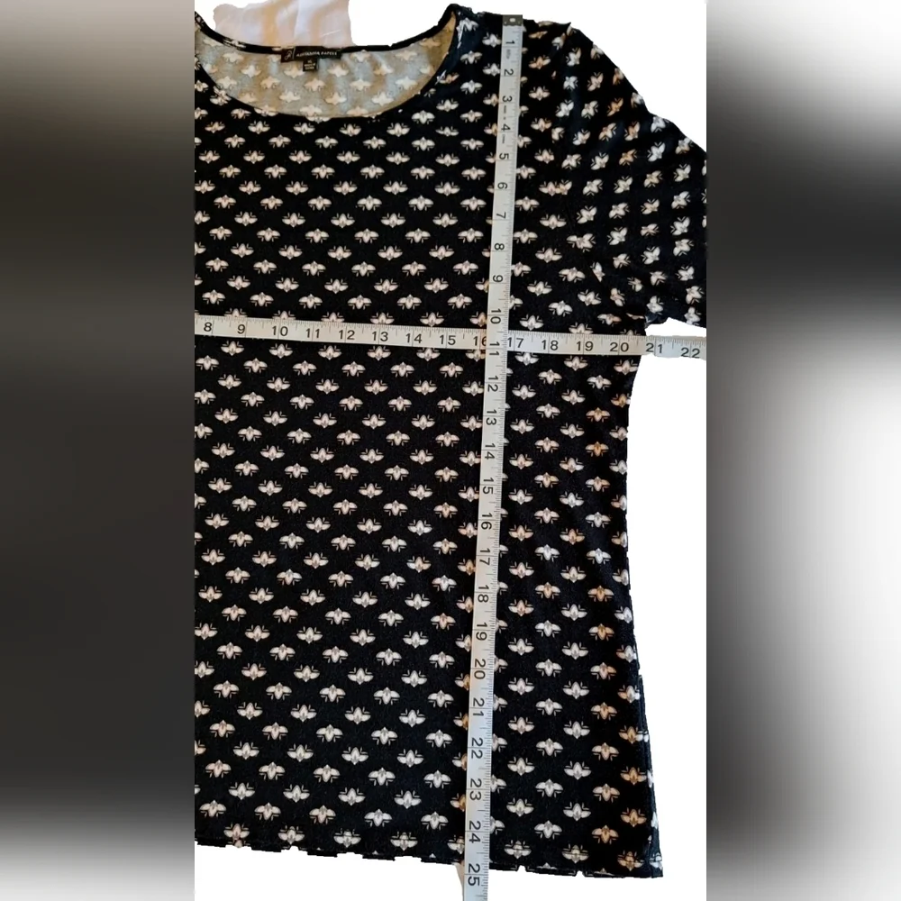 Adrianna Papell Y2K Whimsigoth Bell Sleeve Black Knit Top Size XL Flowy - Picture 5 of 8
